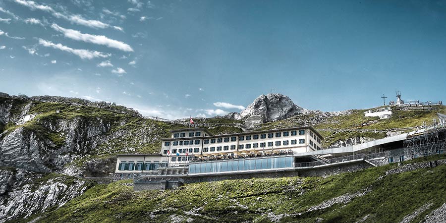 Staying at the Pilatus Kulm mountaintop hotel