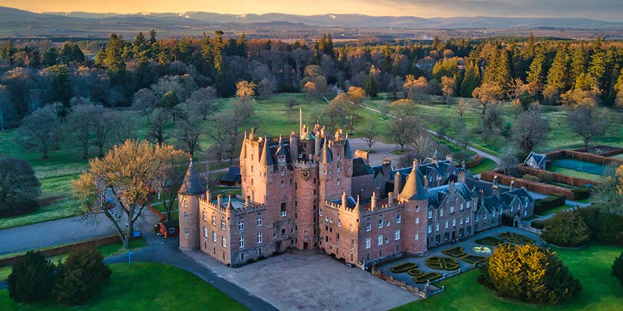 Enjoying an exclusive guided tour of Glamis Castle