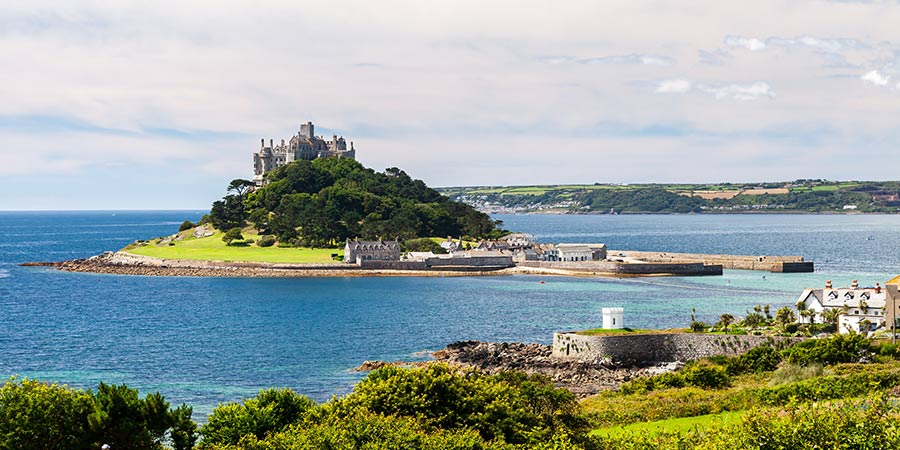 Indulging in a wine-tasting overlooking St Michael’s Mount