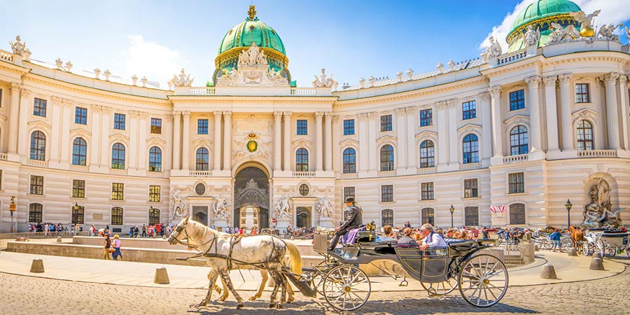 Enjoying a guided tour of Vienna